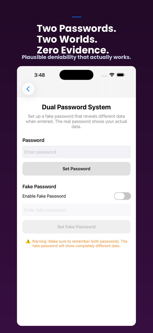 LockWhisper ios Screenshot 2