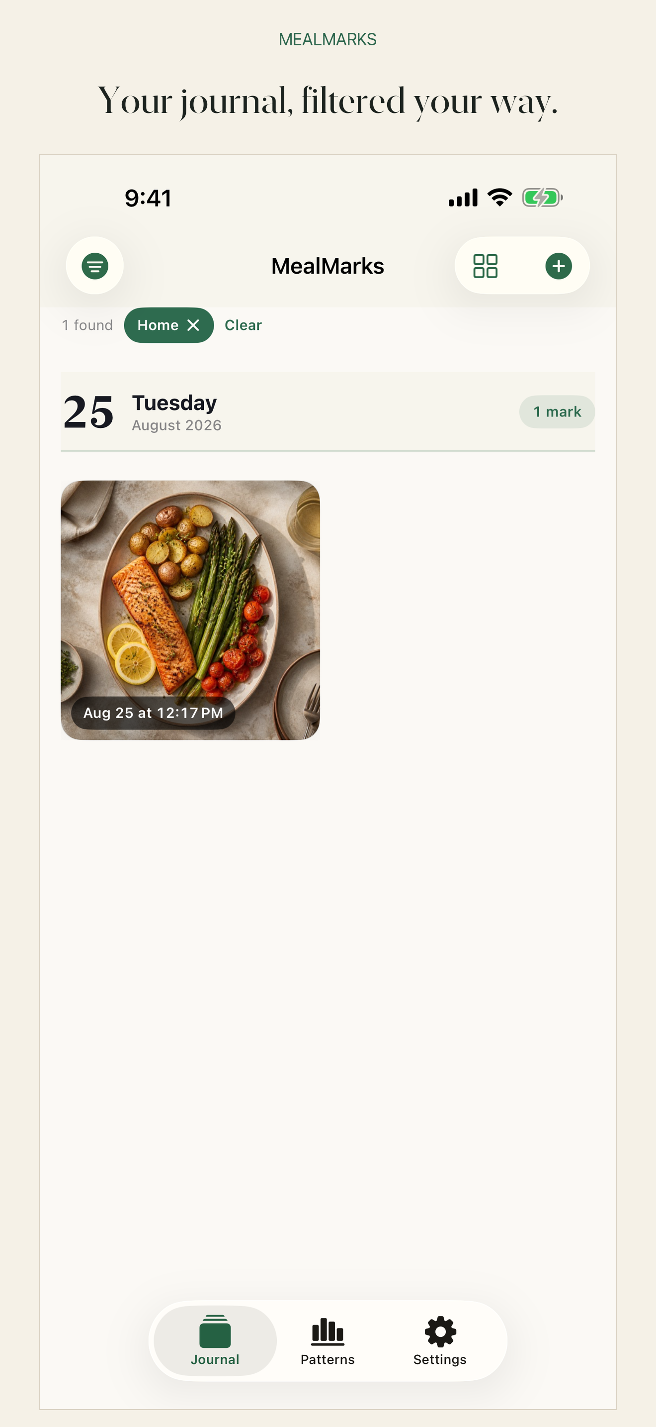 Your Journal, Filtered Your Way