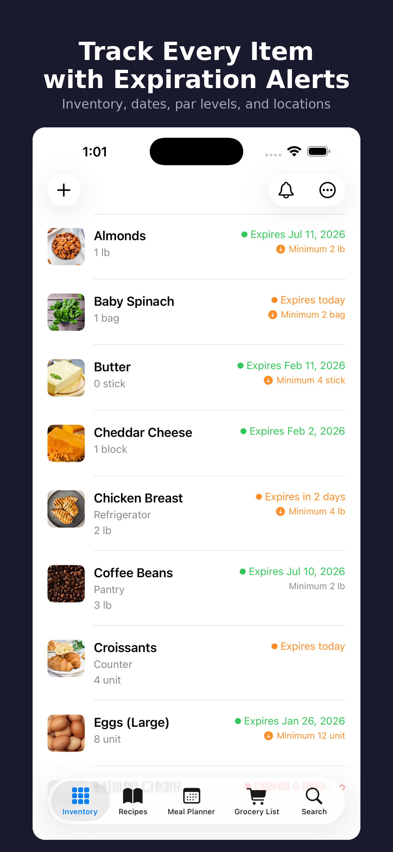 PantrySmart ios Screenshot 1
