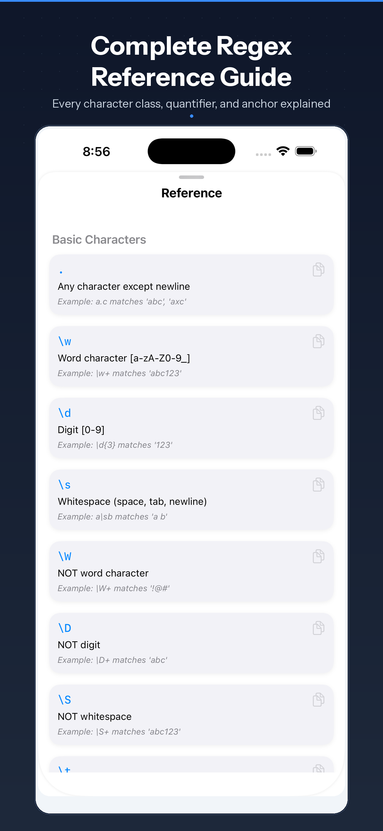 RegExpress ios Screenshot 5