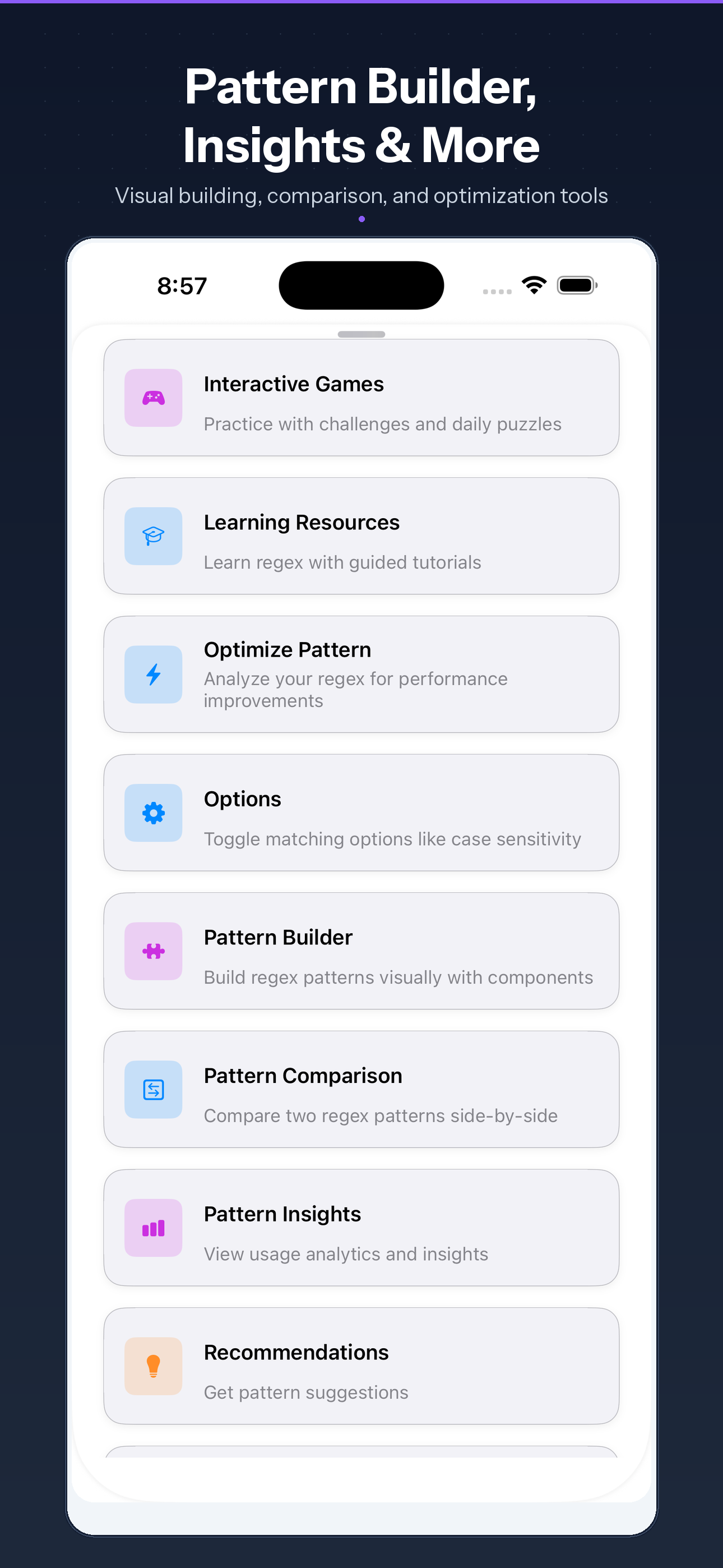 RegExpress ios Screenshot 6