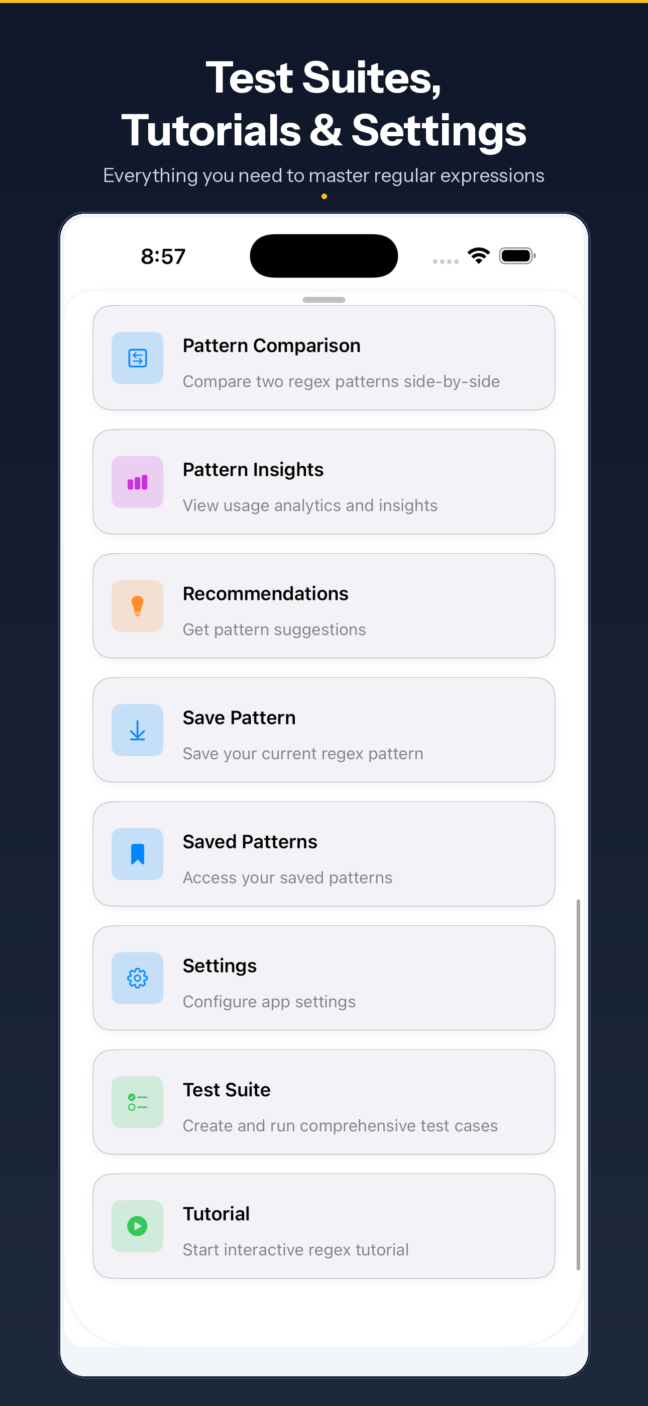 RegExpress ios Screenshot 9